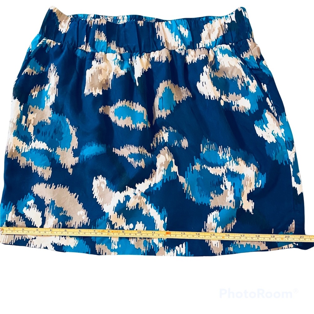 LOFT Ann Taylor Silk Skirt with pockets Size S Fully lined Elastic waist… - Picture 8 of 9